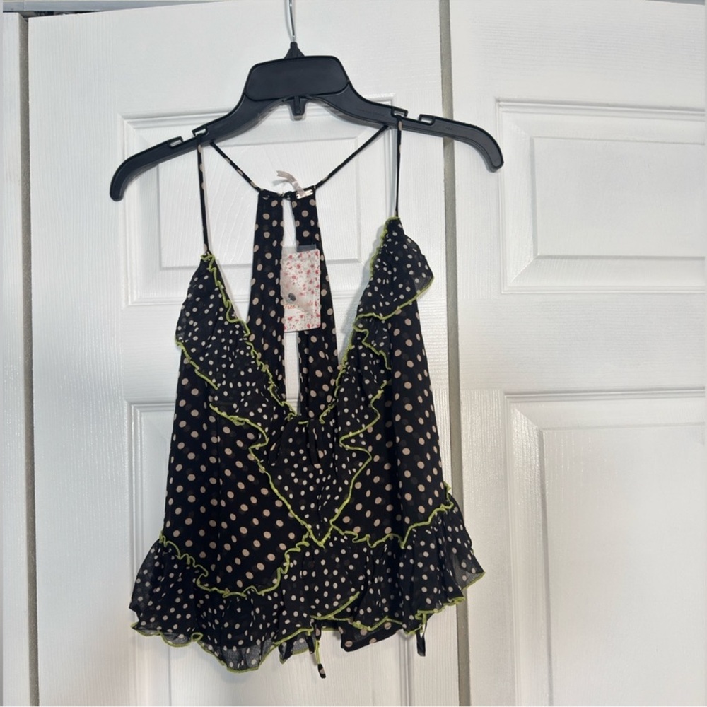 FREE PEOPLE DANCE TILL DAWN TOP SHIRT BLOUSE SIZE S MSRP $68.00 NWT - Picture 3 of 6